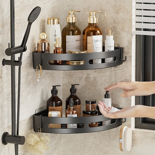 ADHESIVE BATHROOM SHELF